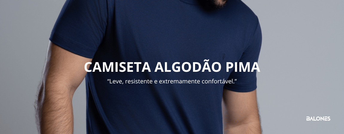 Camiseta algodão pima