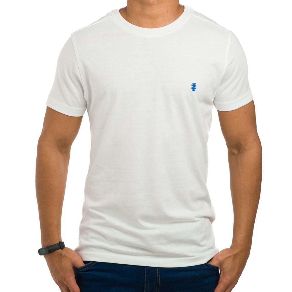 Camiseta Masculina Básica Branca Izod