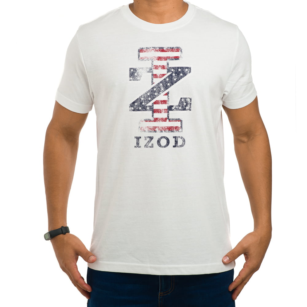 Camiseta Masculina Branca Logo Izod