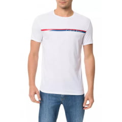 Camiseta Calvin Klein Branca Estampa Palito