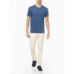 Camiseta Calvin Klein masculina logo espaçado