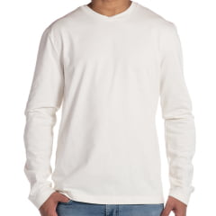 Camiseta Calvin Klein manga longa branca