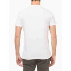 Camiseta masculina branca regular New York