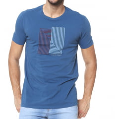 Camiseta Calvin Klein regular azul médio