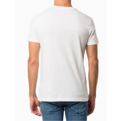 Camiseta Masculina Branca Estampa Bridge Calvin Klein