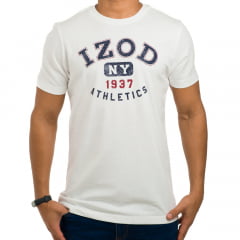 Camiseta masculina branca Izod