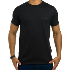Camiseta masculina básica preta Izod